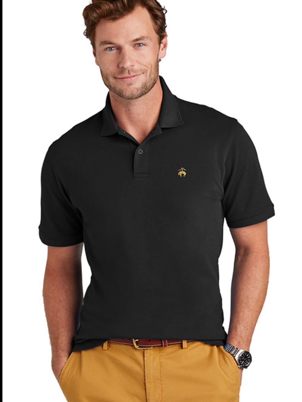 Brooks Brothers Men's Cotton Classic 1818 Performance Polo Navy NWT
